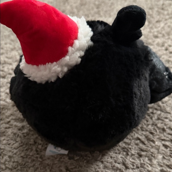 Squishable Festive Bat Plush Toy with Red Santa Hat - Picture 3 of 6